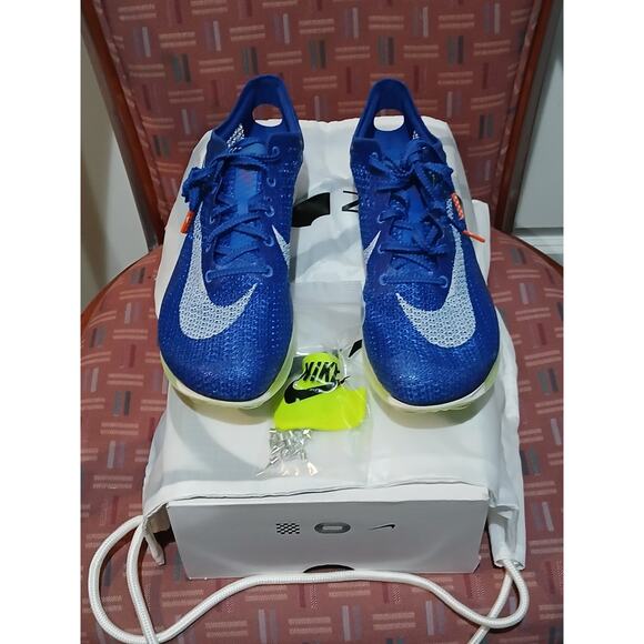 New Men's Sz 9 Nike Air Zoom Victory Eliud Kipchoge Blue Track Spikes CD4385-400 - Picture 1 of 11
